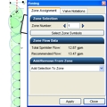 An example of the zoning tool available with irrigation software in UT