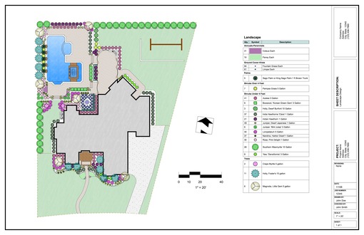 Matillo landscape design created in Pro Contractor Studio